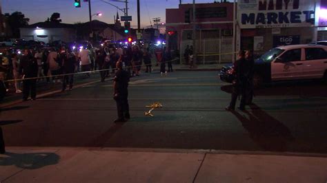 Demonstrators call for justice after deadly police shooting in South L.A.